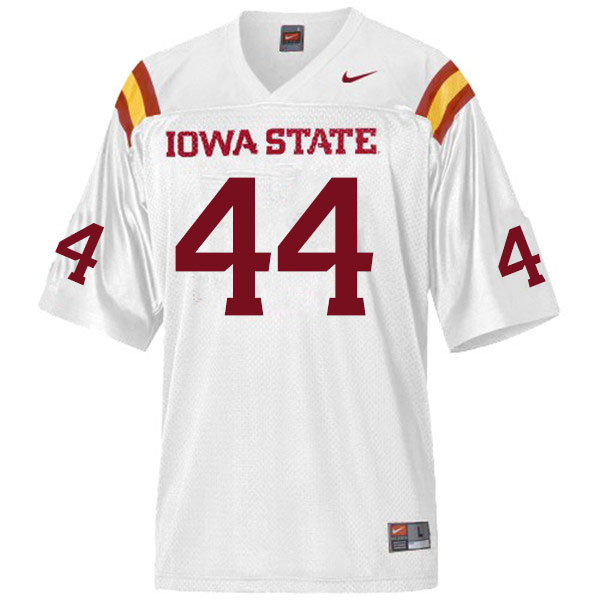 Iowa State Cyclones Men's #44 Gage Gunnerson Nike NCAA Authentic White College Stitched Football Jersey XM42E64TK